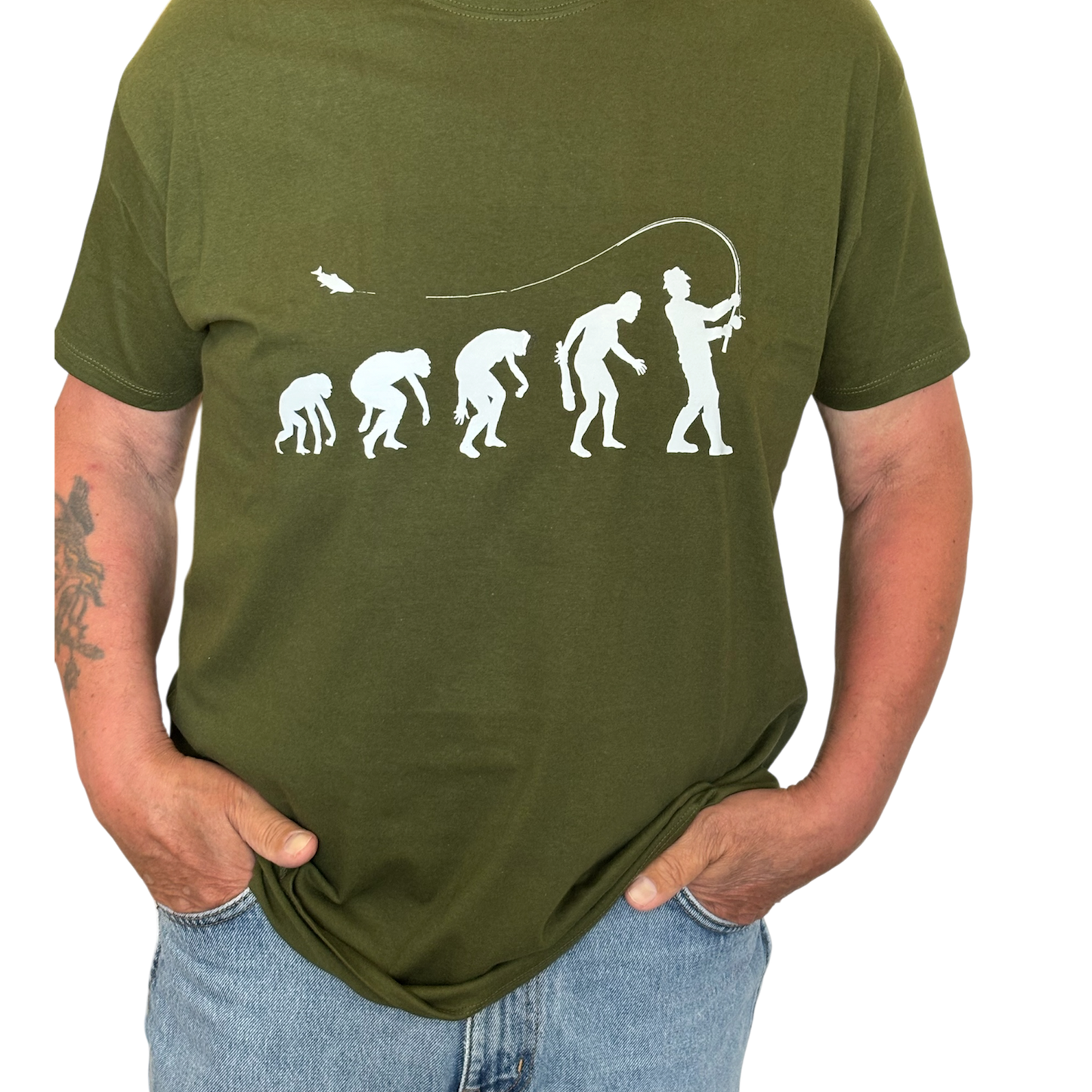 Angler T-Shirt "Evolution" Unisex