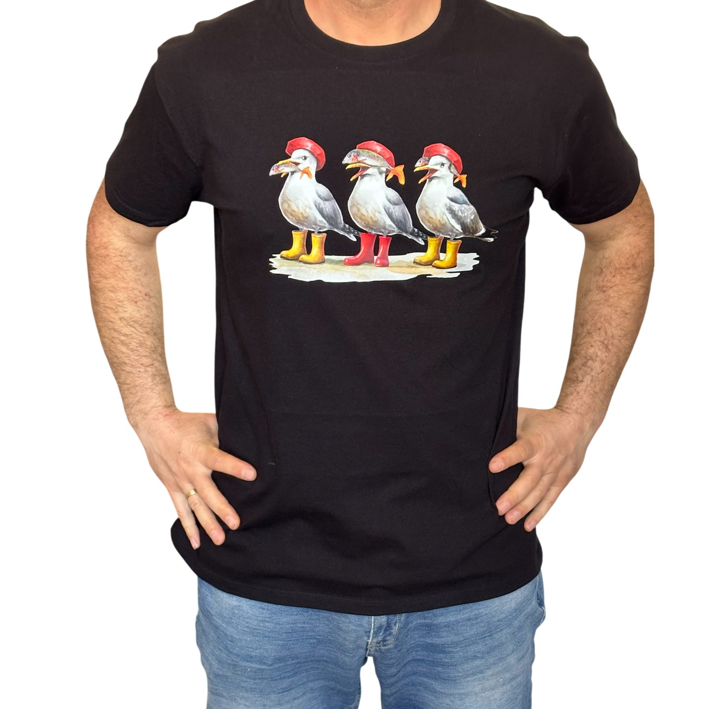 Angler T-Shirt "Nicht sprechen, sehen, hören" Unisex