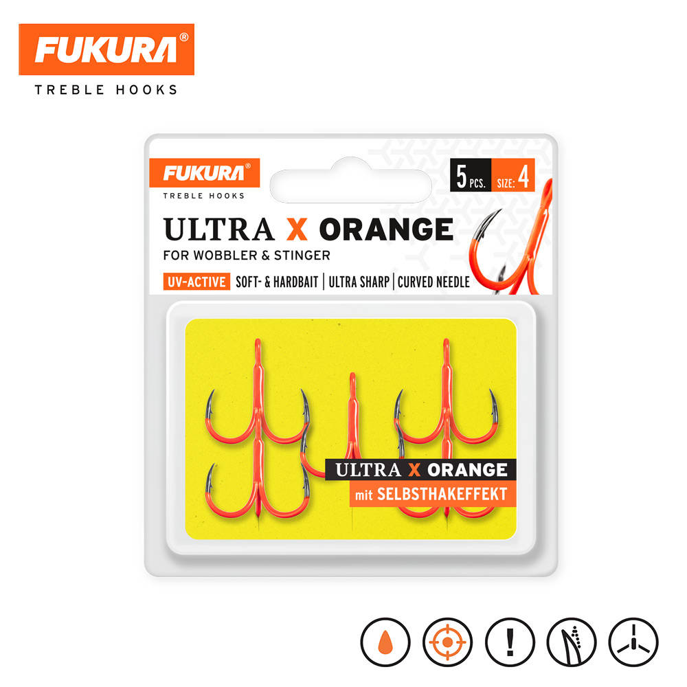 Fukura Ultra Orange Drillinge, verschiedene Größen